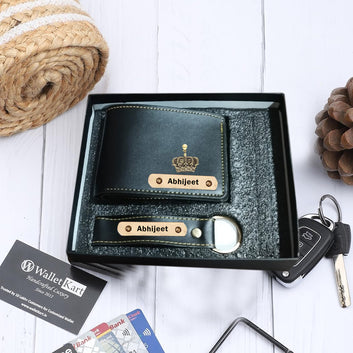 Chillaao Personalised  Wallet & Keychain Set