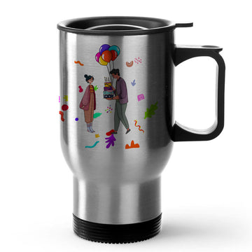 Surprise Love Silver Tavel Mug 470ml