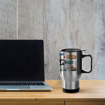 Team Motivation Silver Tavel Mug 470ml