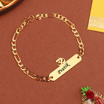 Chillaao Personalized Metal Divine Om Rakhi