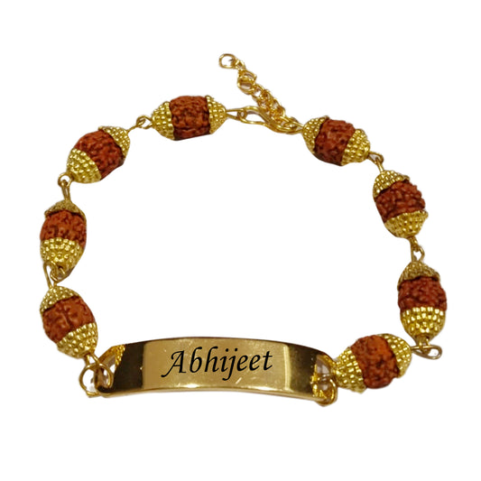 Chillaao  Personalised  Rudraksha Rakhi