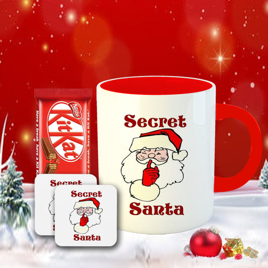 Chillaao Secret Santa Coffee Mug With Coaster