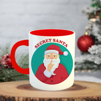 Chillaao Secret Santa  Coffee Mug With Coaster