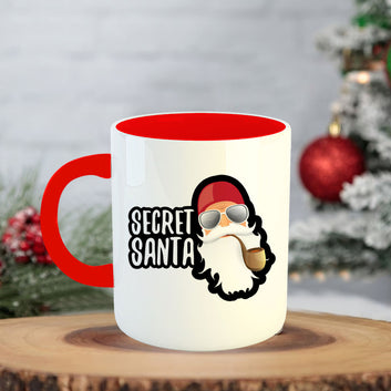 Chillaao Secret Santa  Coffee Mug With Coaster