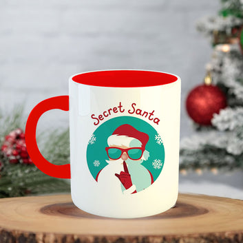 Chillaao Secret Santa  Coffee Mug With Coaster