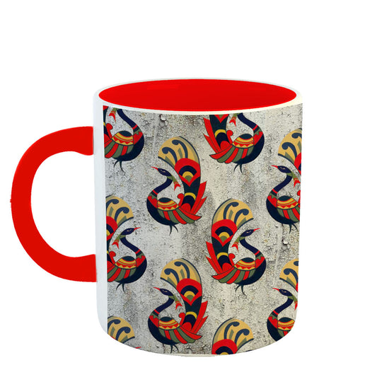 Chillaao Mor  pattern  red Mug