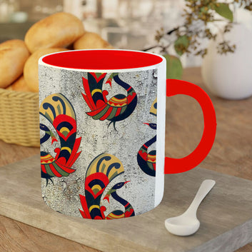 Chillaao Mor  pattern  red Mug