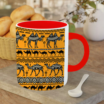 Chillaao camel in registan  red Mug