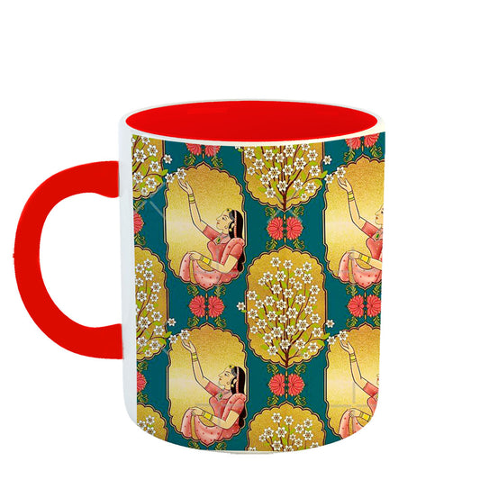 Chillaao sundar Maharani in rajmahal  red Mug