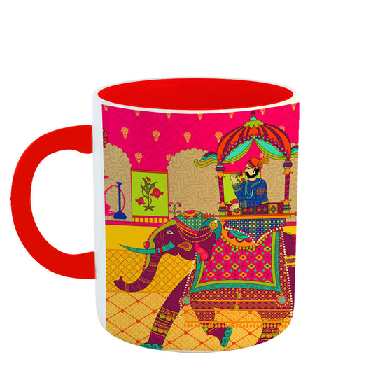 Chillaao Maharaja procession  red Mug