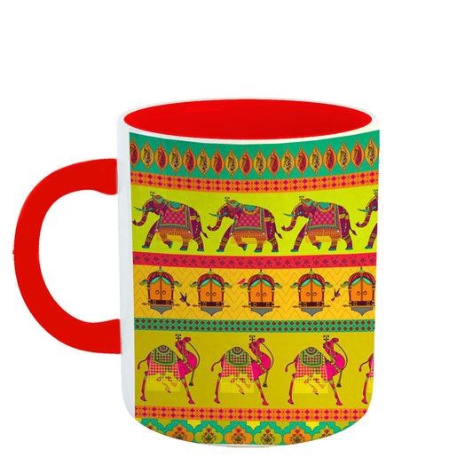 Chillaao Hathi Camel Doole red Mug