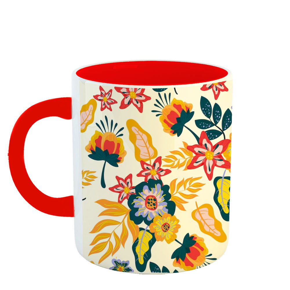 Chillaao Handpainted chitra red Mug