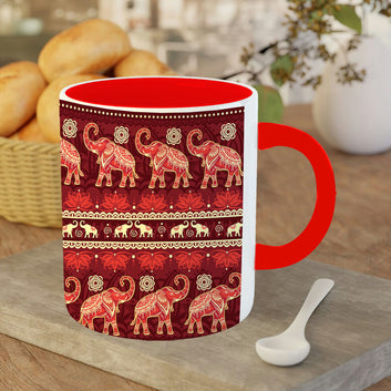 Chillaao gaj royal  fabrication  red Mug