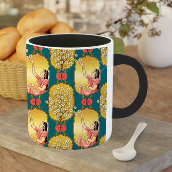 Chillaao sundar Maharani in rajmahal 3 Tone  black Mug