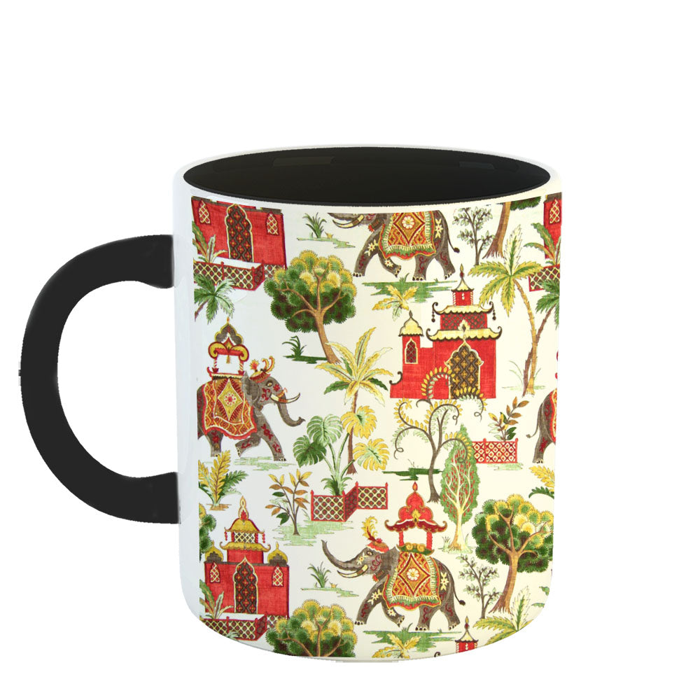 Chillaao Nagar pattern 3 Tone black Mug