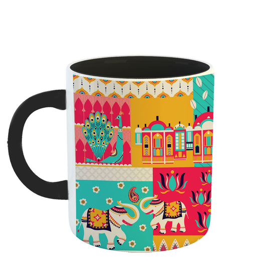 Chillaao Rajwada premises 3 Tone black Mug