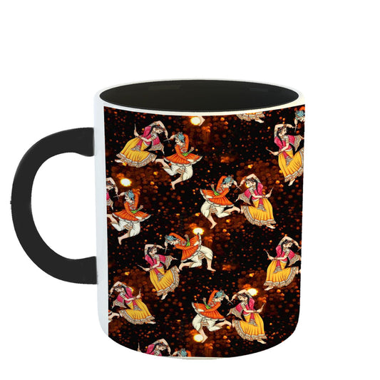 Chillaao Garba dance 3 Tone black Mug