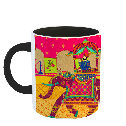 Chillaao Maharaja procession 3 Tone black Mug