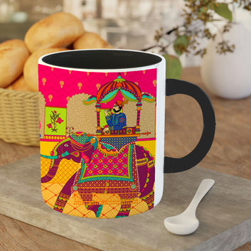 Chillaao Maharaja procession 3 Tone black Mug