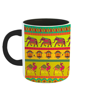 Chillaao Hathi Camel Doole 3 Tone  black Mug