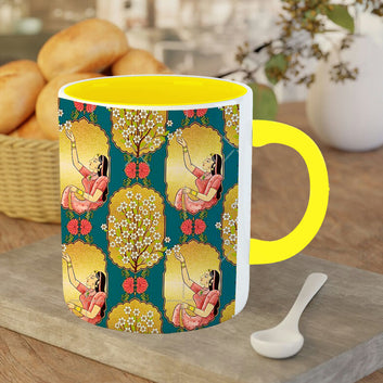 Chillaao sundar Maharani in rajmahal  Yellow Mug