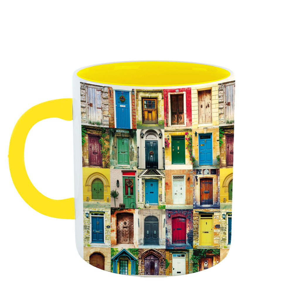 Chillaao colourful Darvaja  Yellow Mug