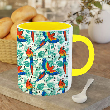 Chillaao dazzling Parrot Yellow Mug