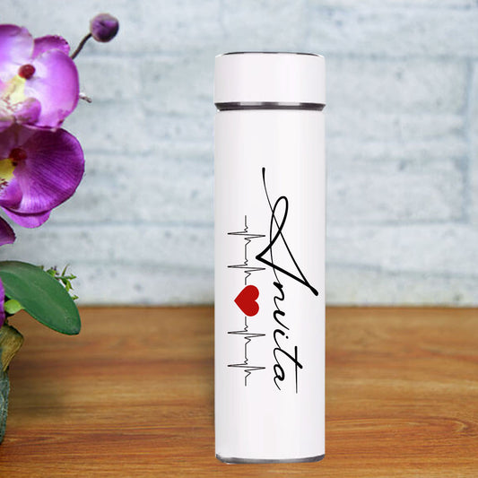 Chillaao Personalized Temperature bottle ( White )