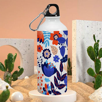 BlueFlowers SingleWalled WaterBottle 600ml