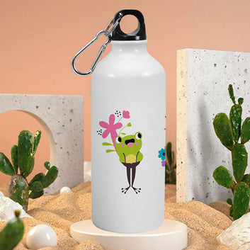 HappyBirthday,CuteAnimals SingleWalled WaterBottle 600ml