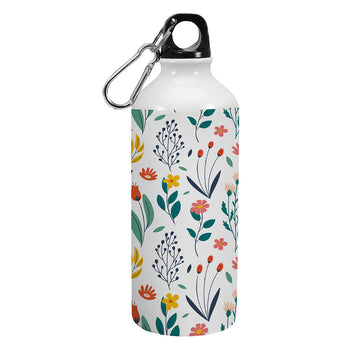 FloralPattern SingleWalled WaterBottle 600ml