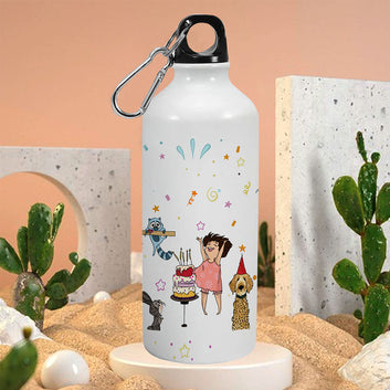 CelebratingBirthday SingleWalled WaterBottle 600ml