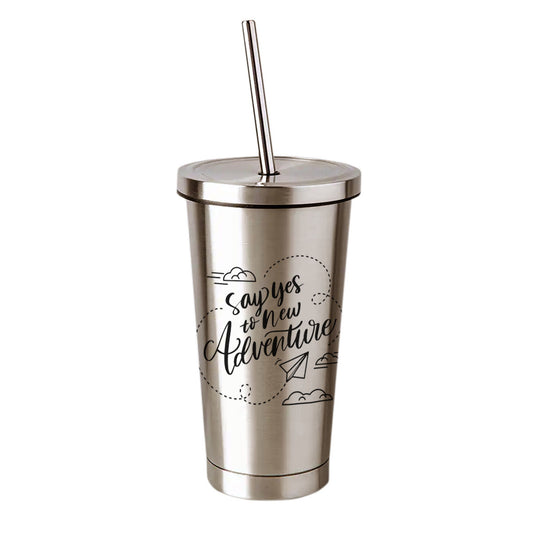 Chillaao - Say Yes To New Adventure  Steel Tumbler