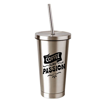 Chillaao -  CoffeeIs My Passion  Steel Tumbler