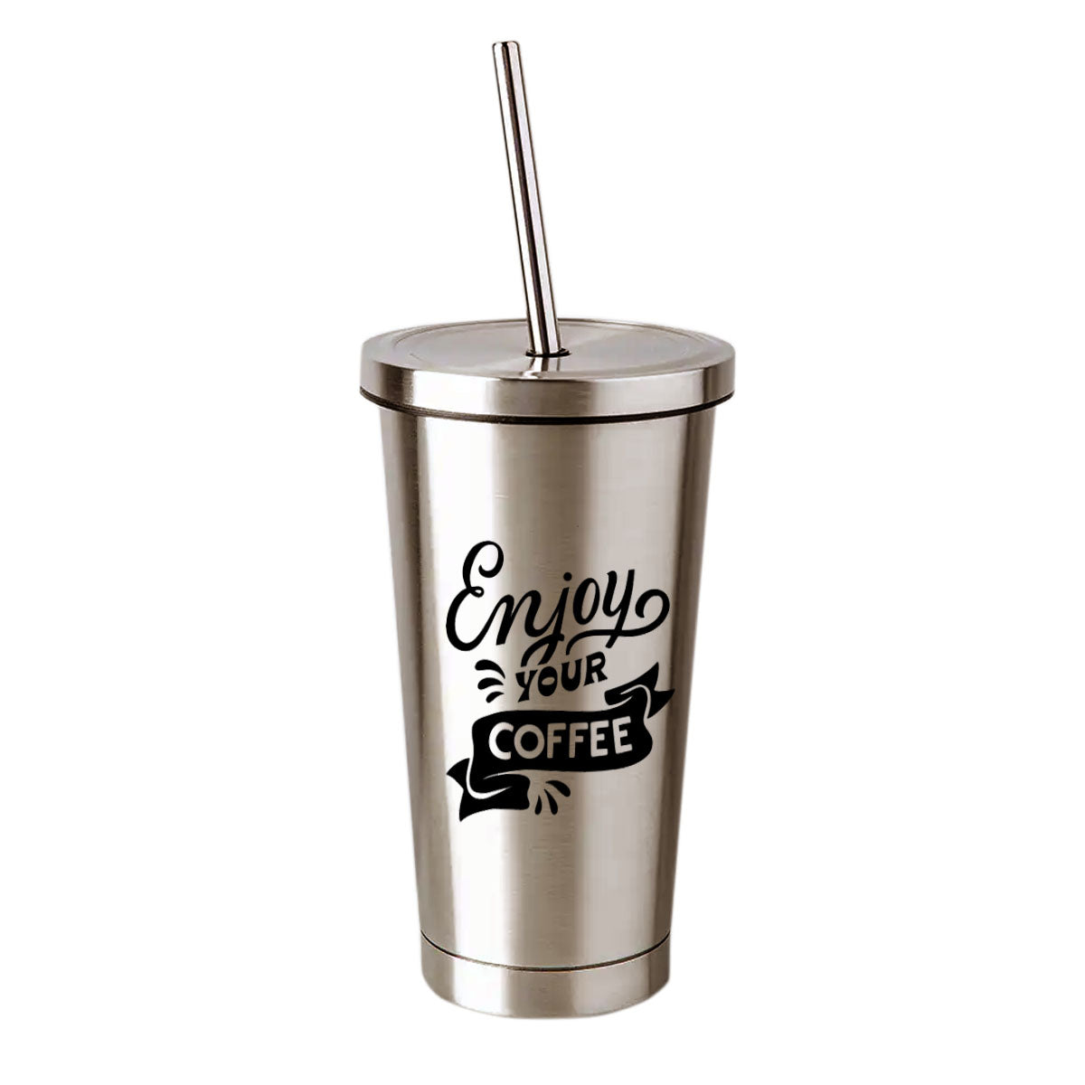 Chillaao -  Enjoy Your Coffee  Steel Tumbler