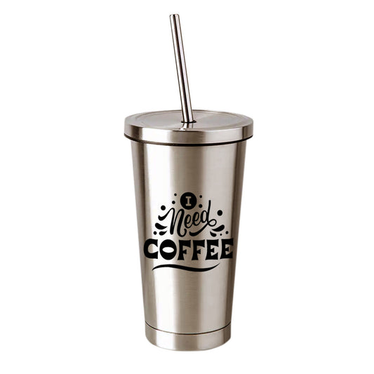 Chillaao -  I Need Coffee  Steel Tumbler