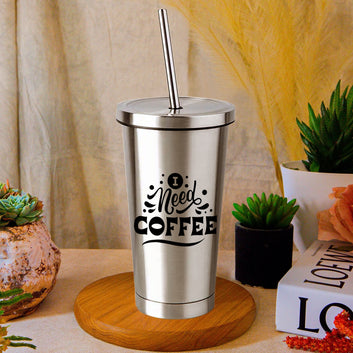 Chillaao -  I Need Coffee  Steel Tumbler