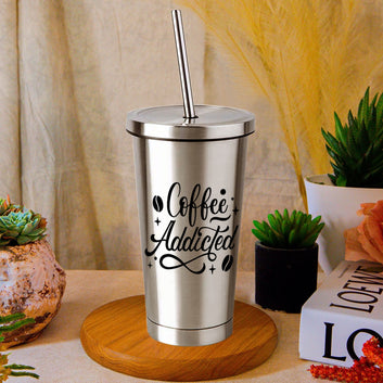 Chillaao -  Coffee Adicted  Steel Tumbler