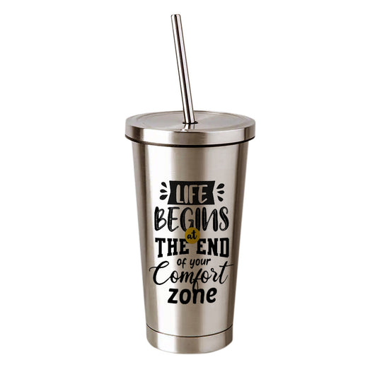 Chillaao -  Life Begins At The End  Steel Tumbler