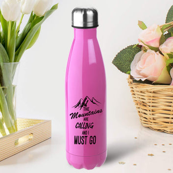 Mountains Are Calling Pink Cola Bottle 500ml