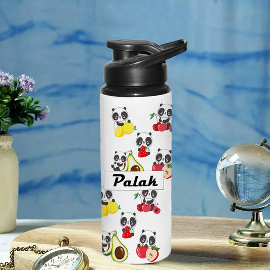 Chillaao Personalized BB8 _ Cute Panda With Fruits Funny Sipper Bottle