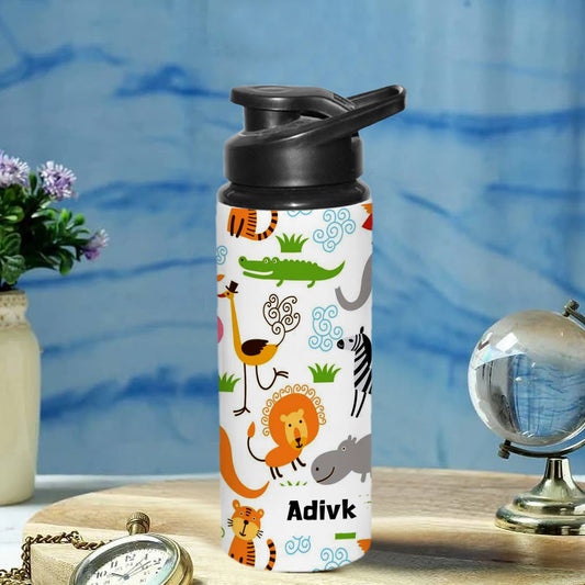 Chillaao Personalized BB8 _ Cute Animals Printed Sipper Bottle