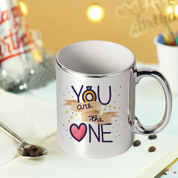 Chillaao  Love is Sweet & You are One Golden & Silver Plated Combo Mug