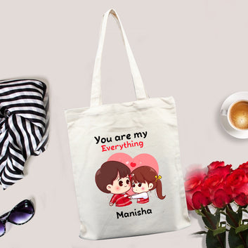Chillaao Personalized You are My Everything Tote Bag