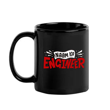 Naam Ka Engineer Black Mug