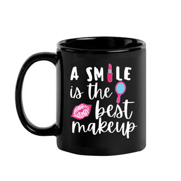 A Smile Is The Best Black Mug