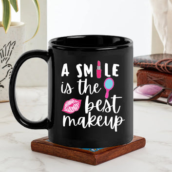 A Smile Is The Best Black Mug