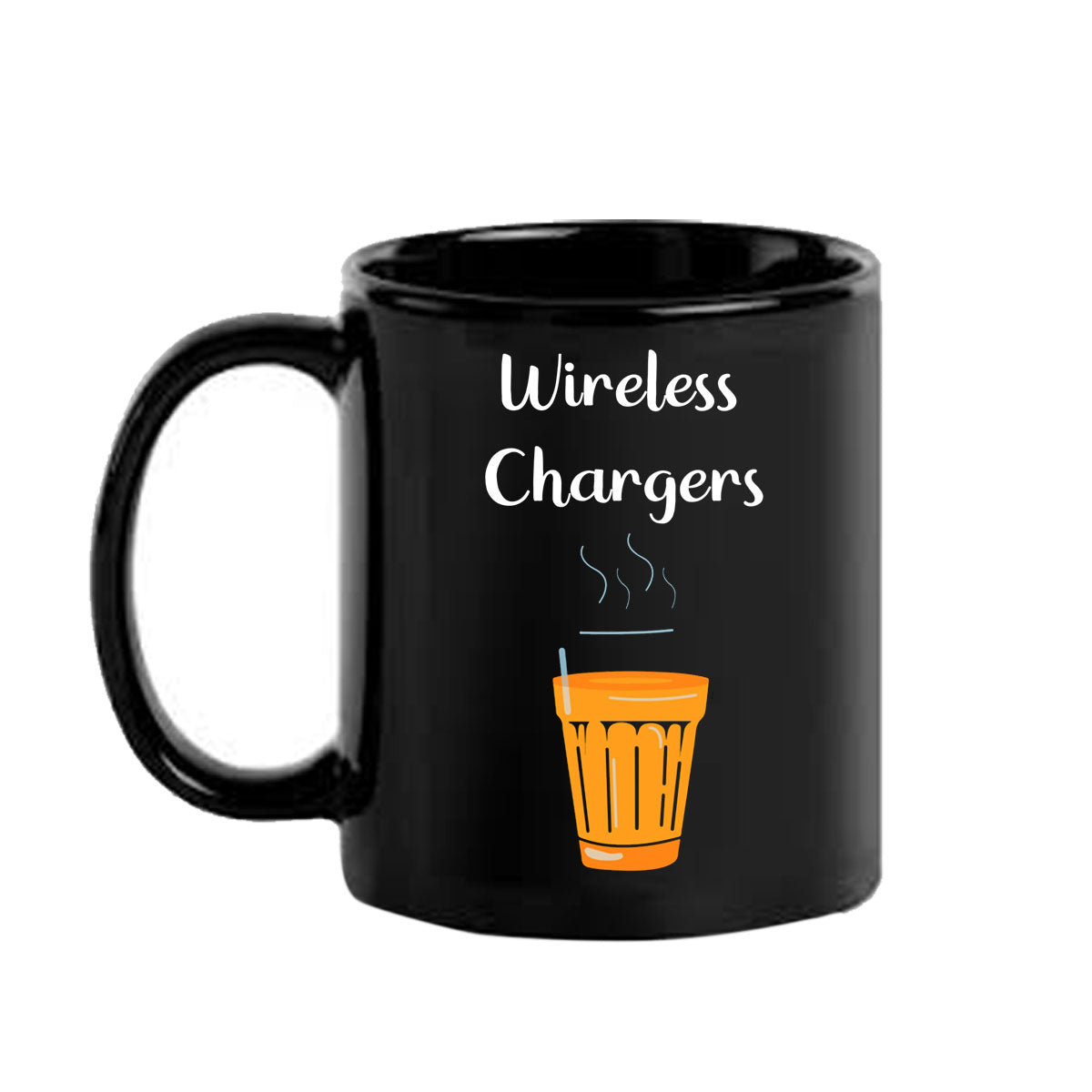 Wireless Chargers Black Mug