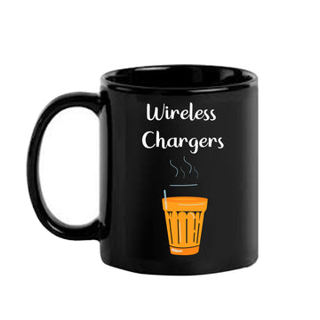 Wireless Chargers Black Mug