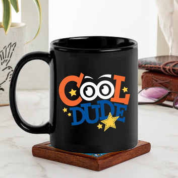 Cool Dude Black Mug